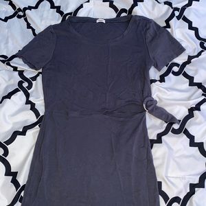 Garage Blue/Purple Short Sleeve Mini Dress
